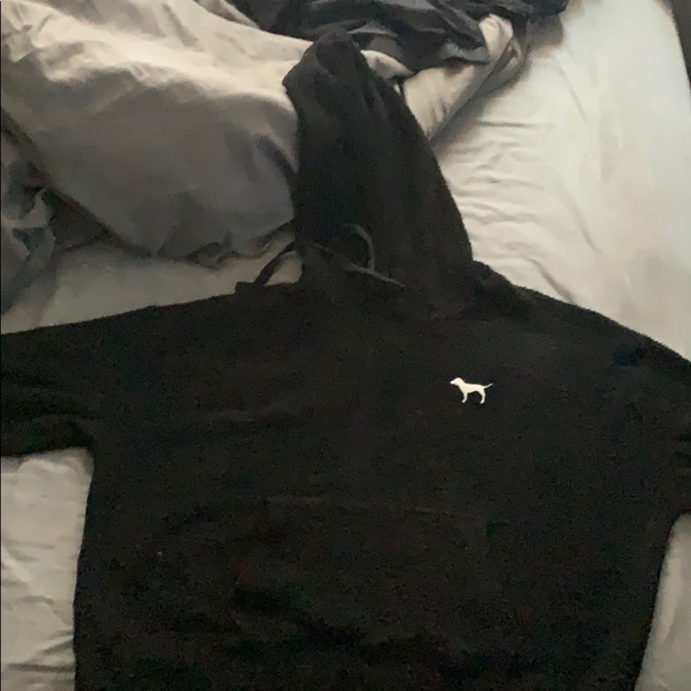 Pink cropped hoodie